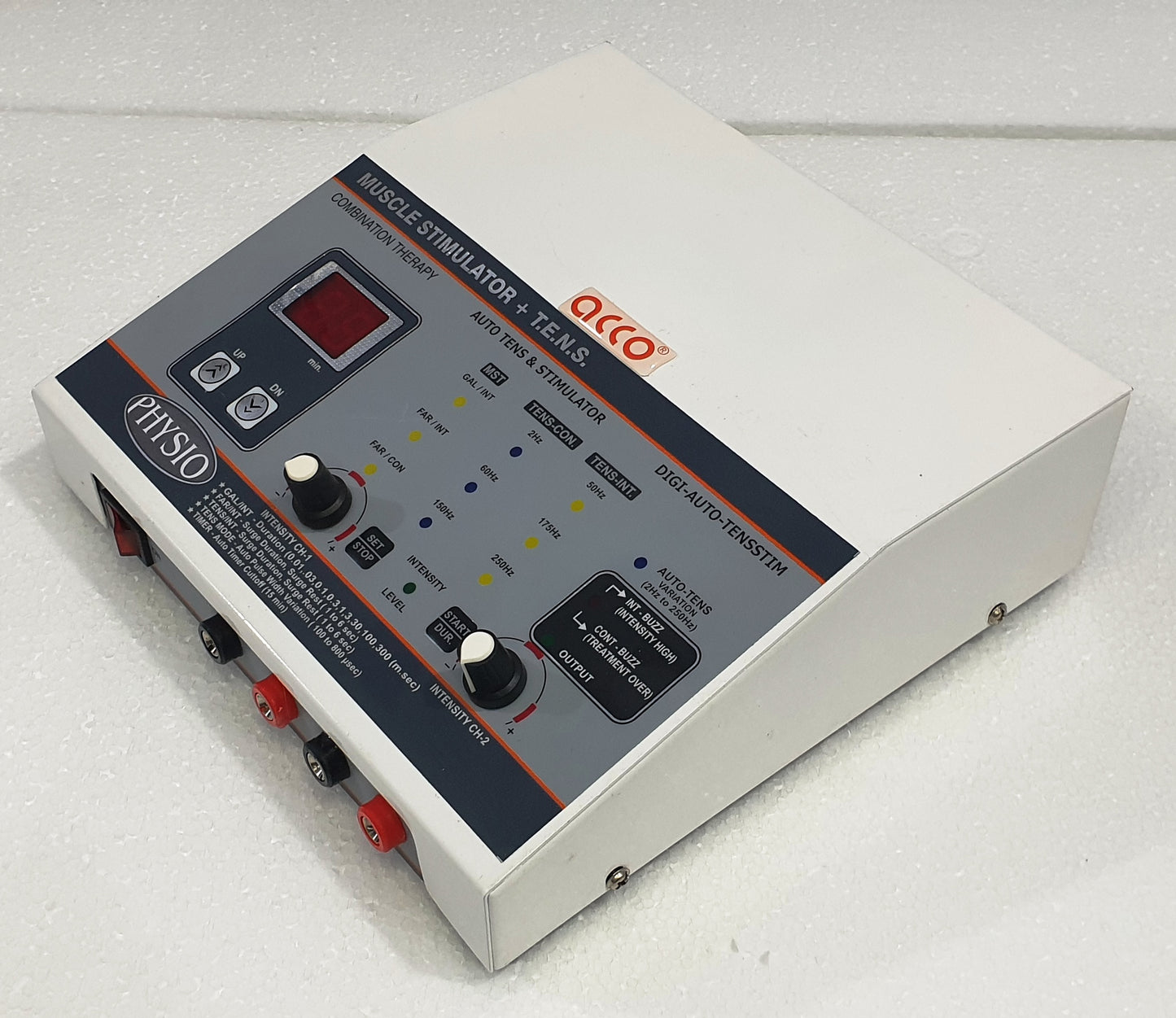 acco MS Tens Physiotherapy Combo Machine 2 in 1 with Timer