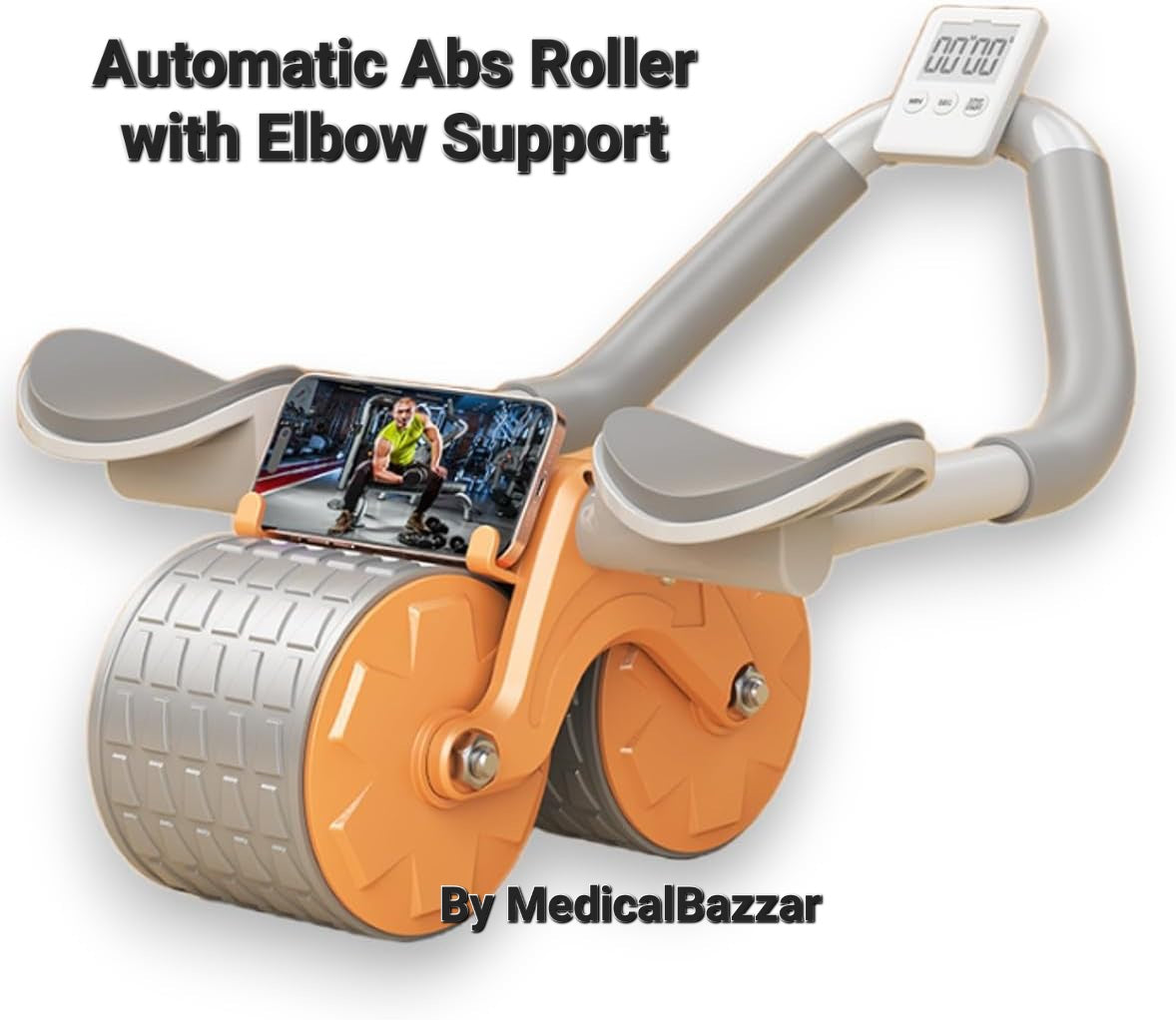 Automatic ABs Roller with Elbow Support for abs workout