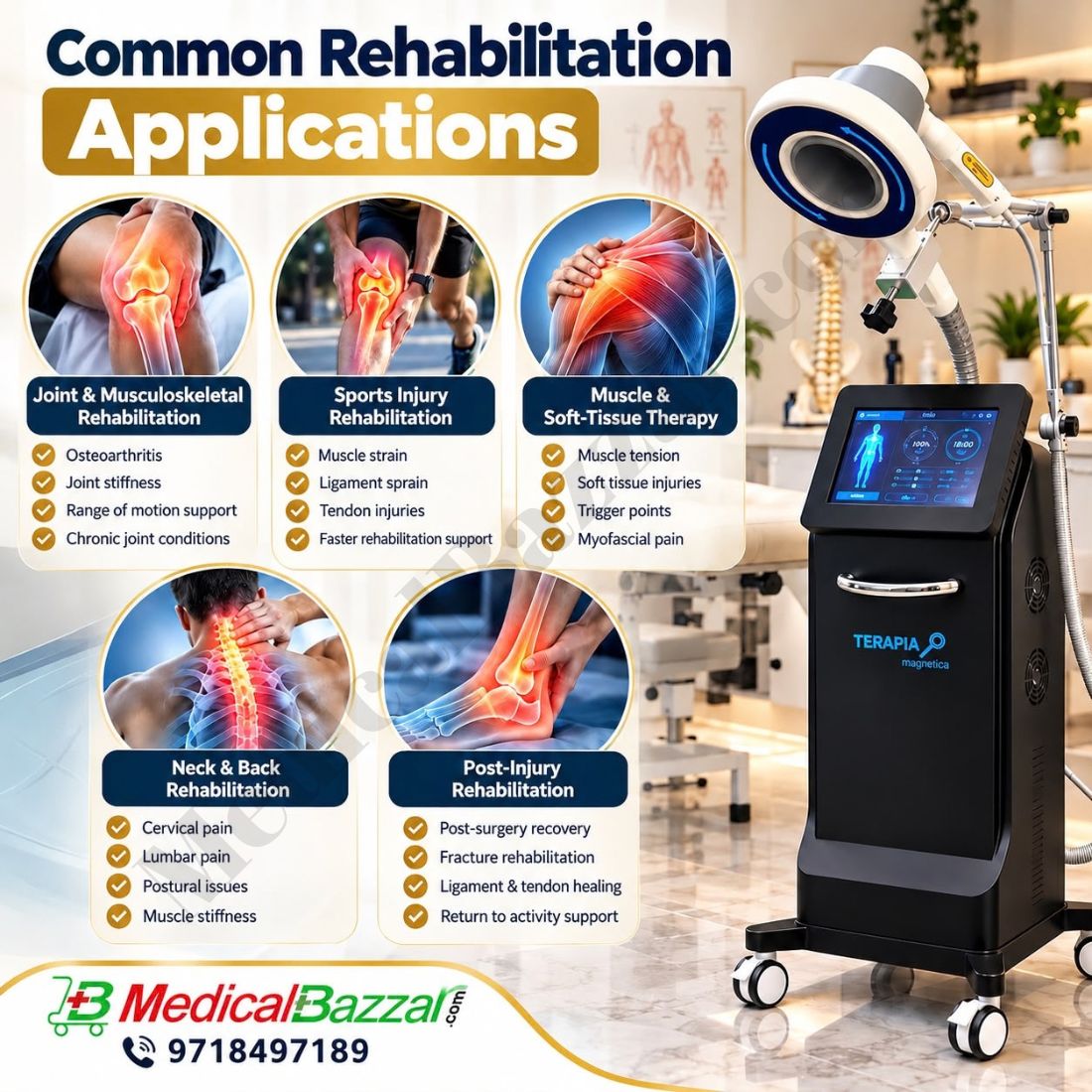 Magneto Therapy with Laser Machine (Floor Model)