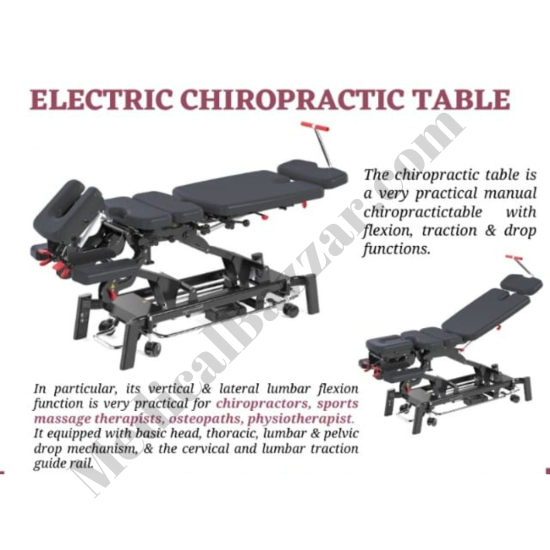 Imported Chiropractic Bed with Spinal Decompression