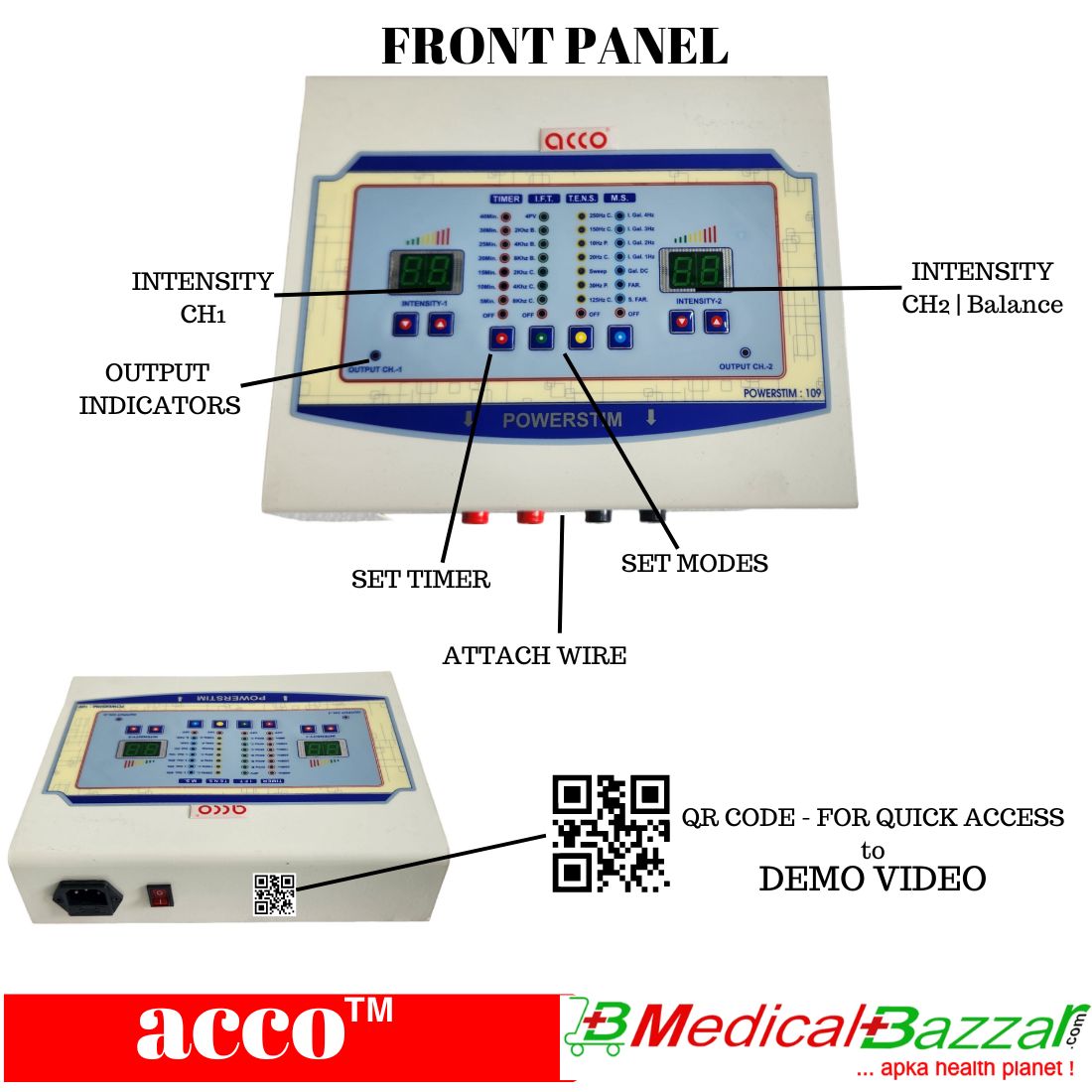 Acco Combo IFT TENS MS Digital 3 in 1