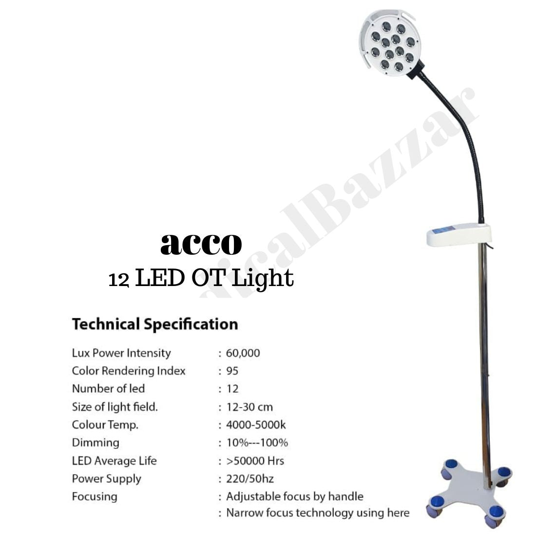 acco Examination OT Light with 12 Led