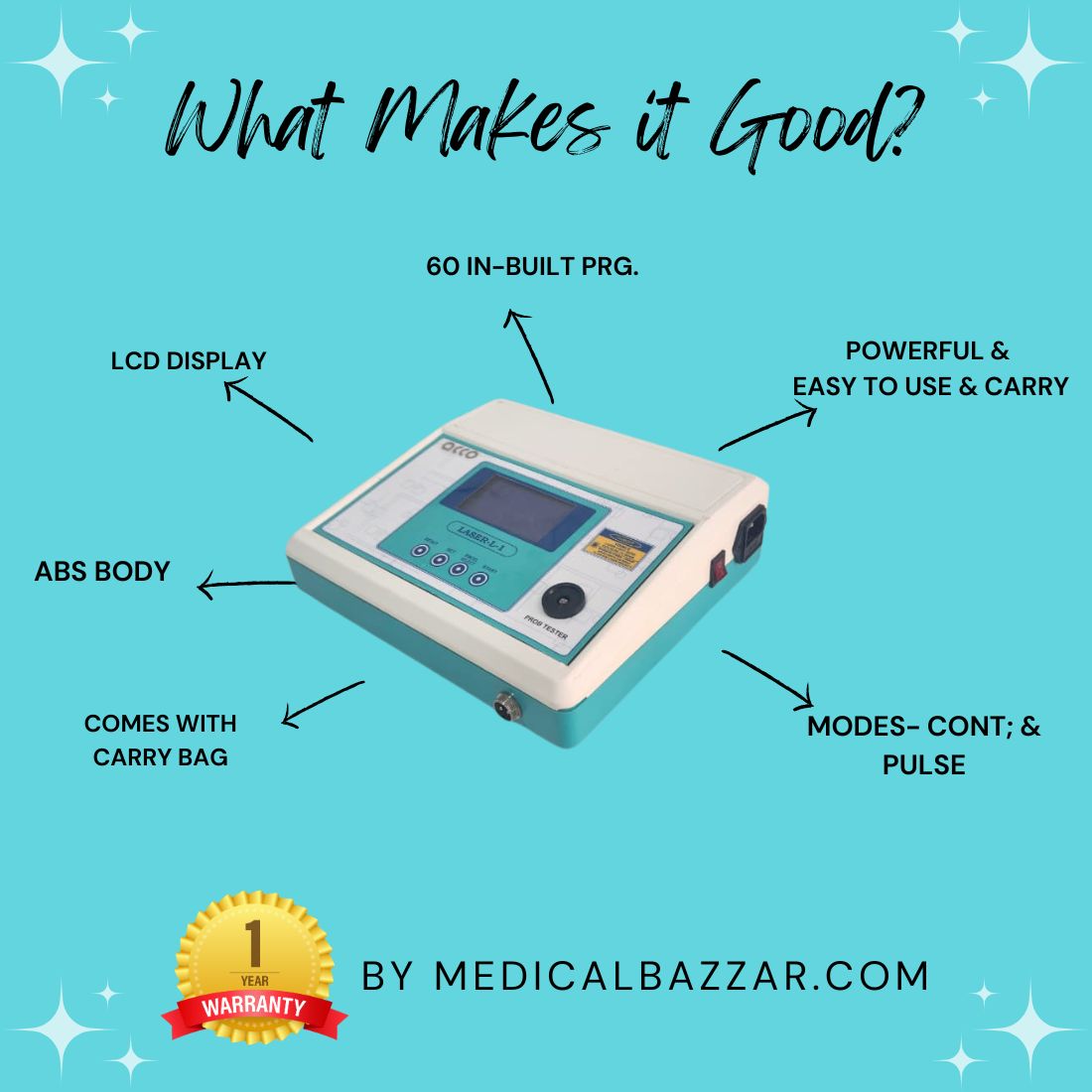 acco Advance Laser Therapy Unit (Power:500mw)