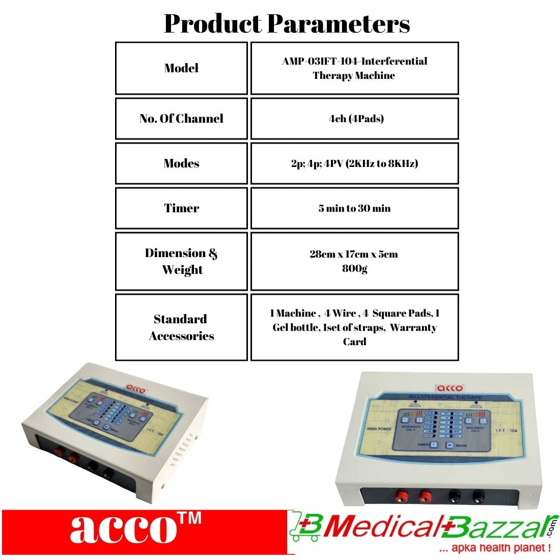 acco Interferential Therapy Machine /IFT