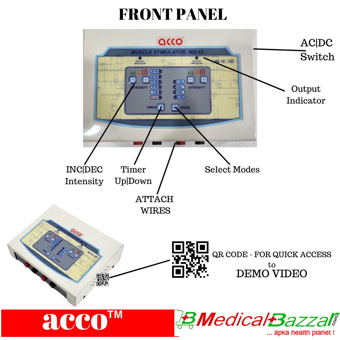 acco Digital Muscle Stimulator(Portable)