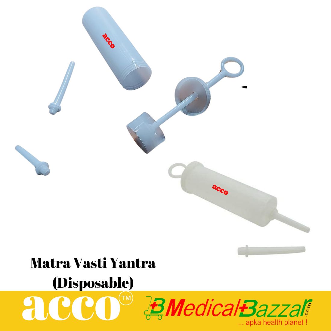Matra Vasti Yantra (Plastic) 100ML Set of 3 Pcs