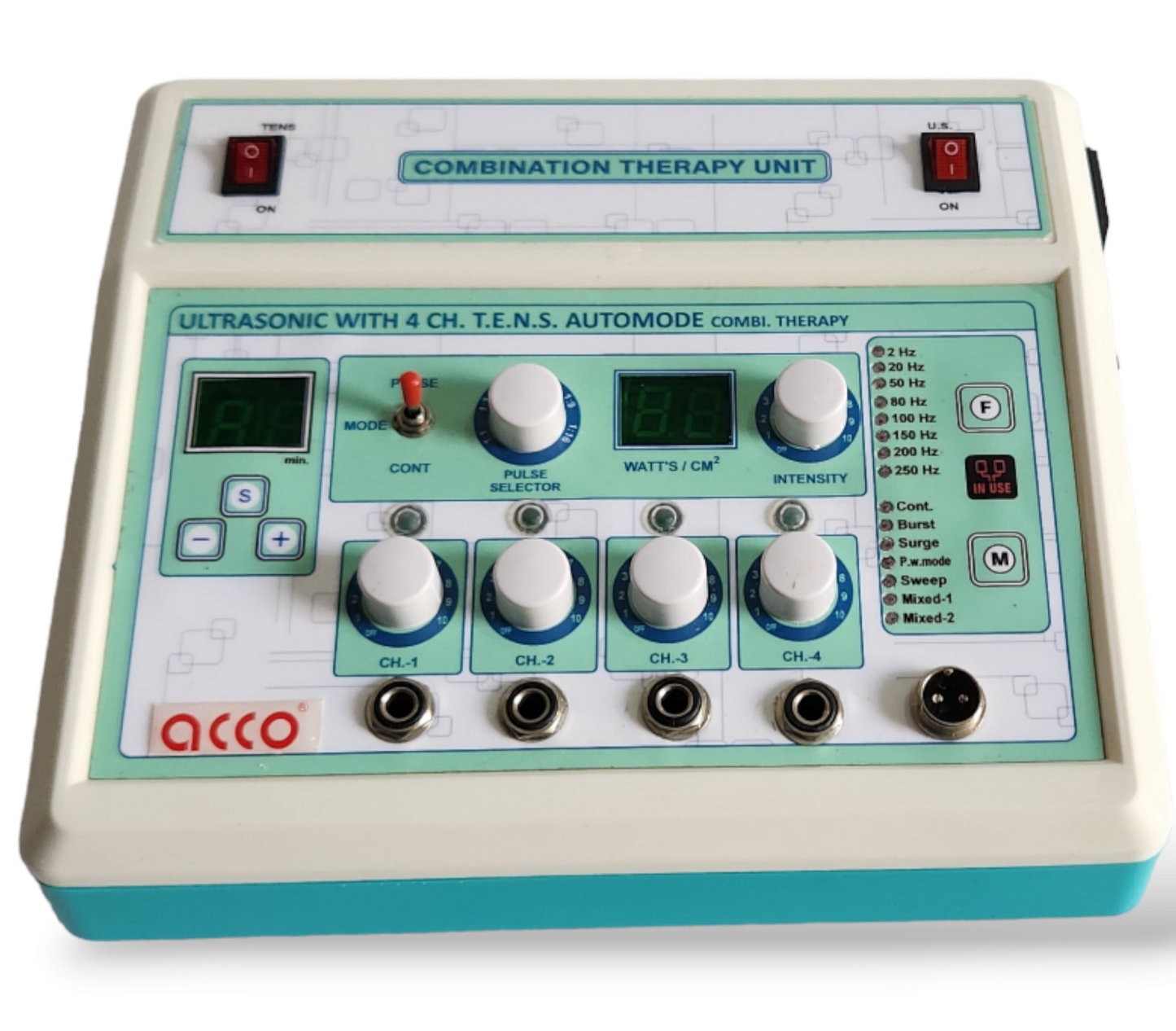 acco Ultrasound Therapy 1 Mhz with 4 Channel Tens Machine