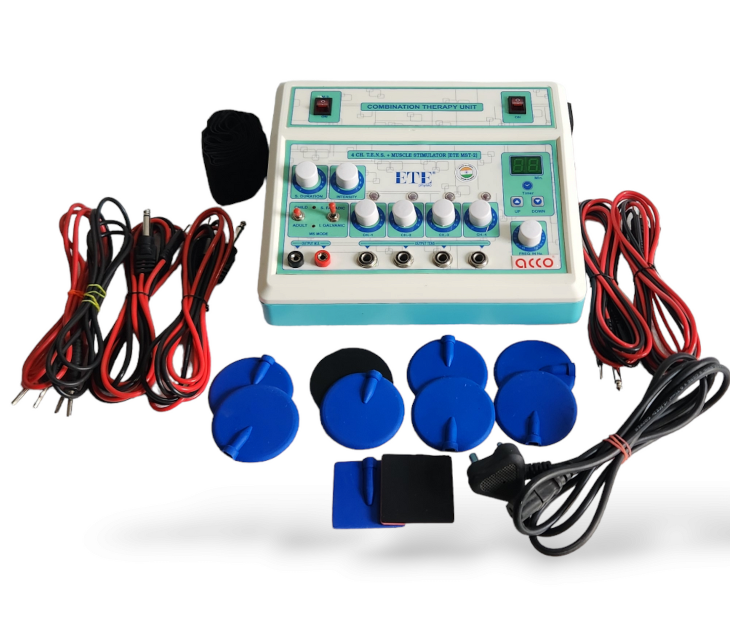 acco 4 Channel Tens Machine with Muscle Stimulator