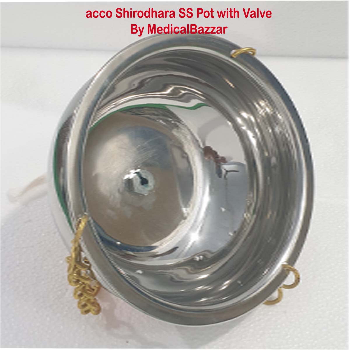 SHIRODHARA POT/YANTRA with Valve Oil Flow Controller