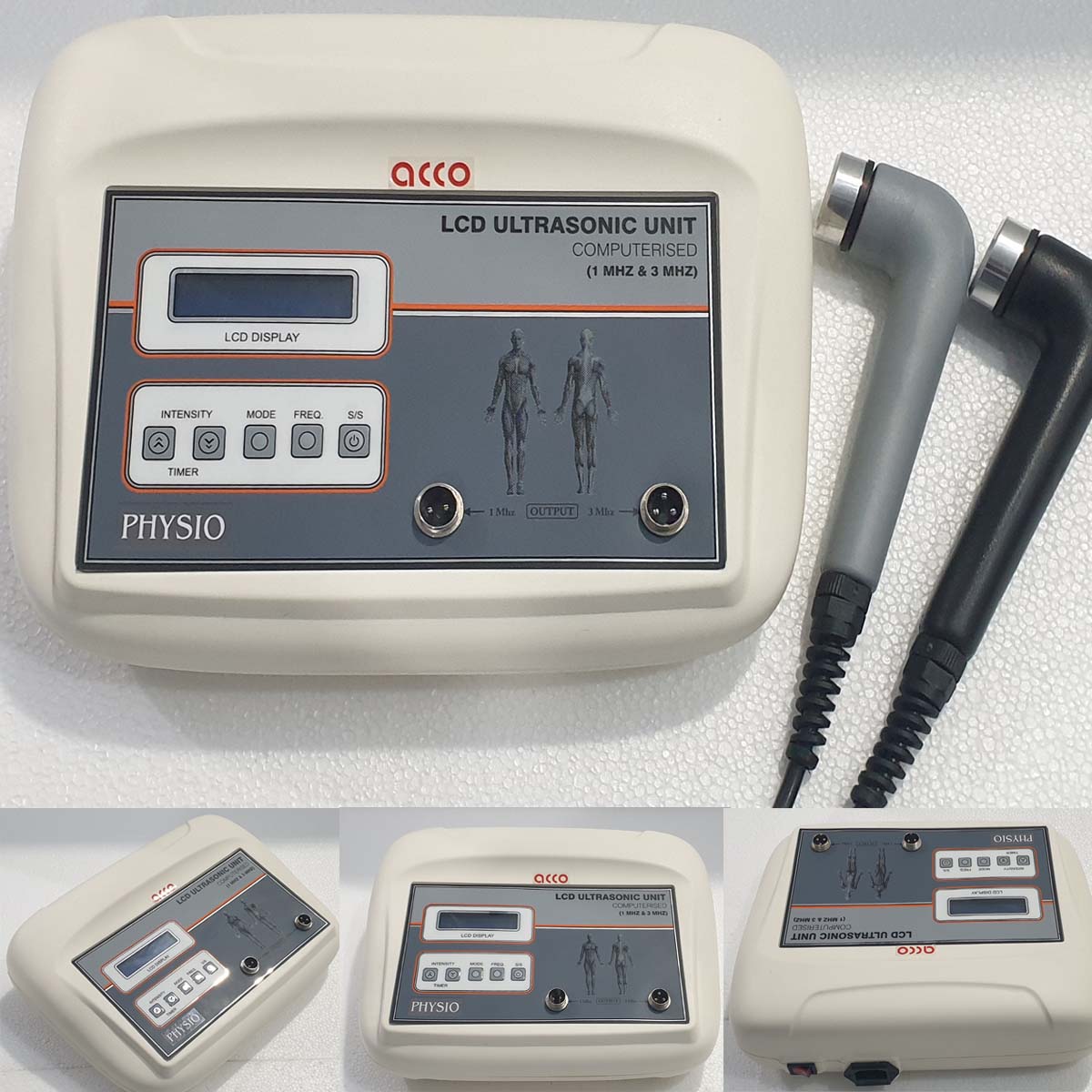 acco Ultrasound Therapy Machine 1& 3 Mhz, LCD Display - US24