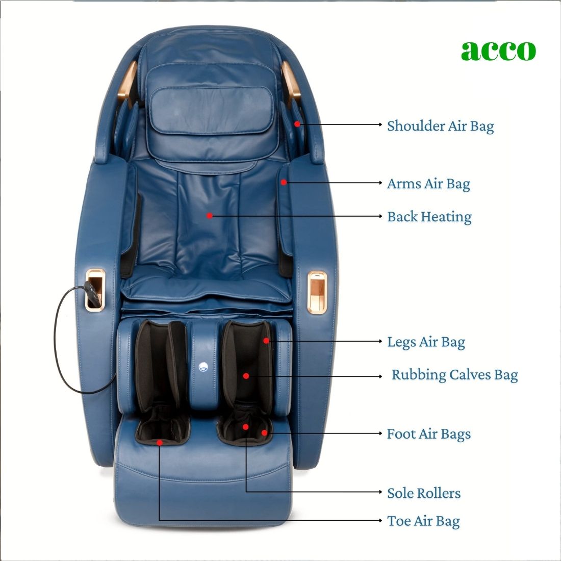 Full Body Automatic Intelligent 3D Massage Chair (Model-Z100)