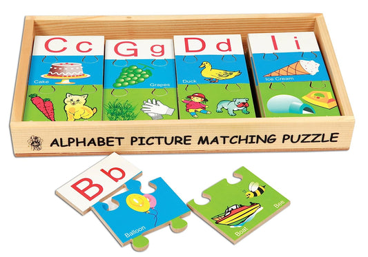 Capital Alphabet with Picture Matching box puzzle