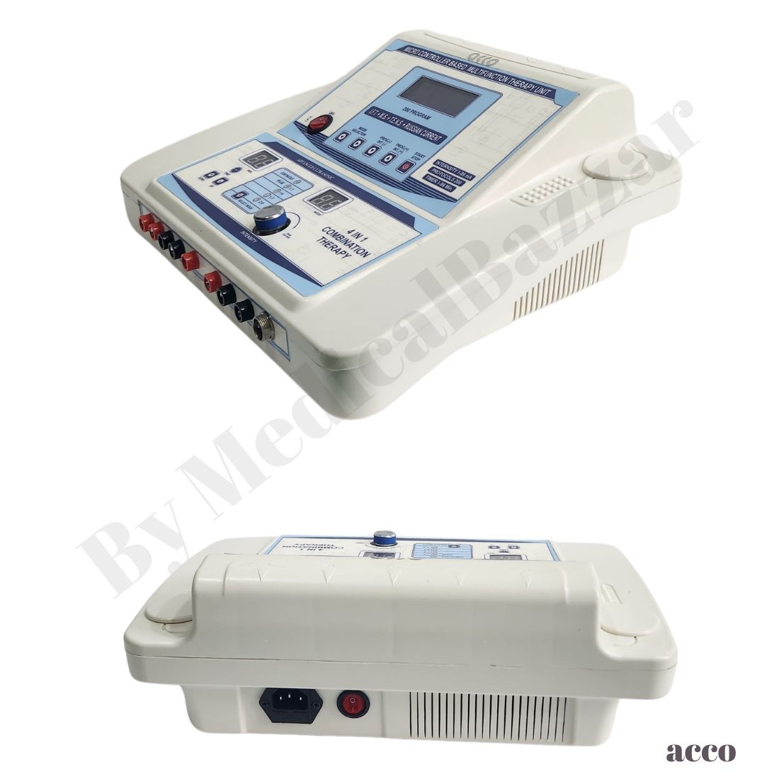acco 4 in 1 Physio Combo Machine IFT MS TENS US 1Mhz with 8 Pads