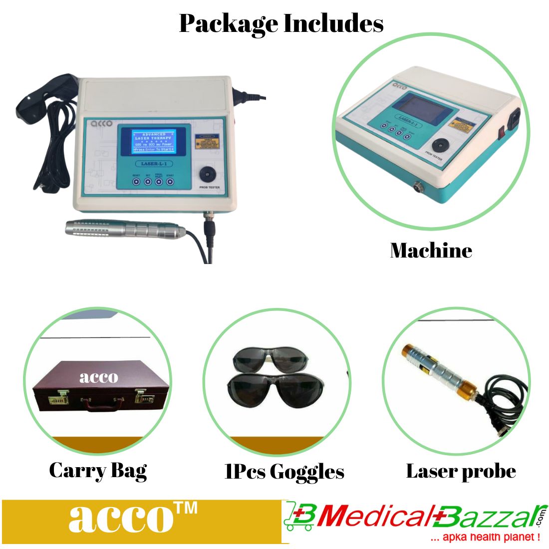 acco Advance Laser Therapy Unit (Power:500mw)
