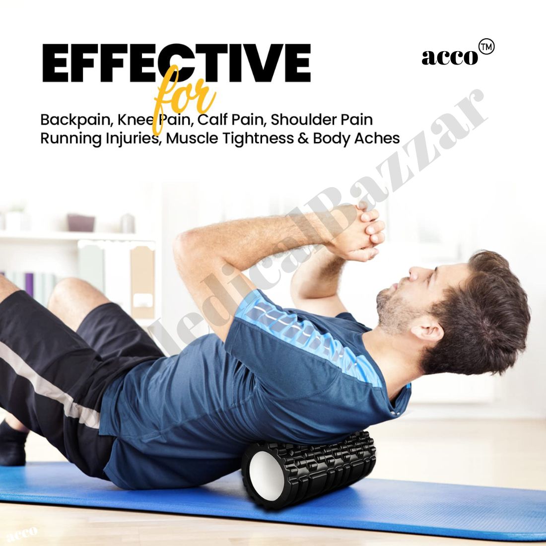 acco Foam Roller ( L13" x Dia 5.5")