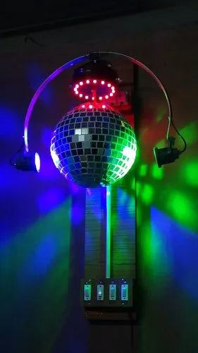 acco Pin-Spots & Mirror Ball Bundle With Rotating Motor