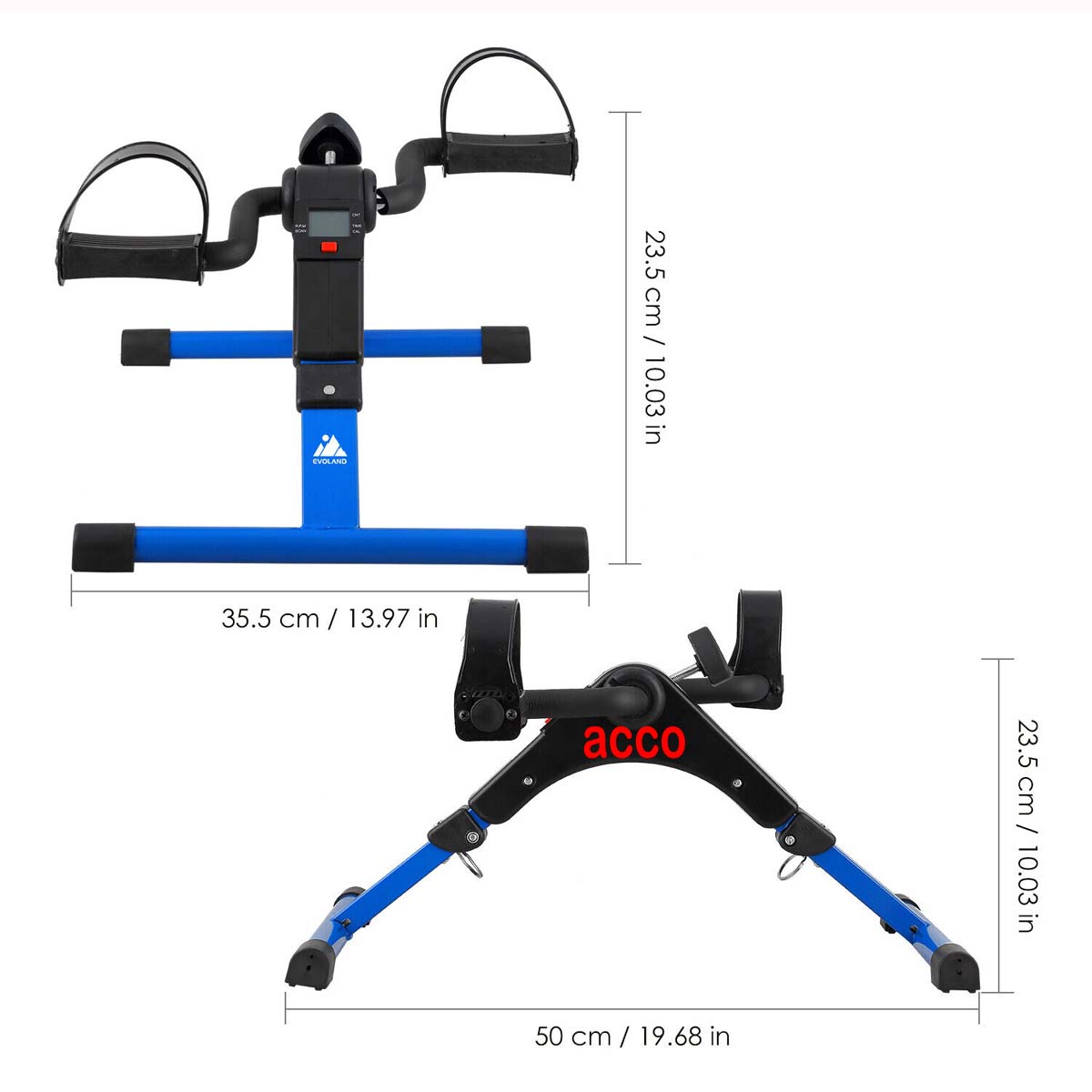 acco Mini Exercise Bike (with Digital Meter and Resistance)