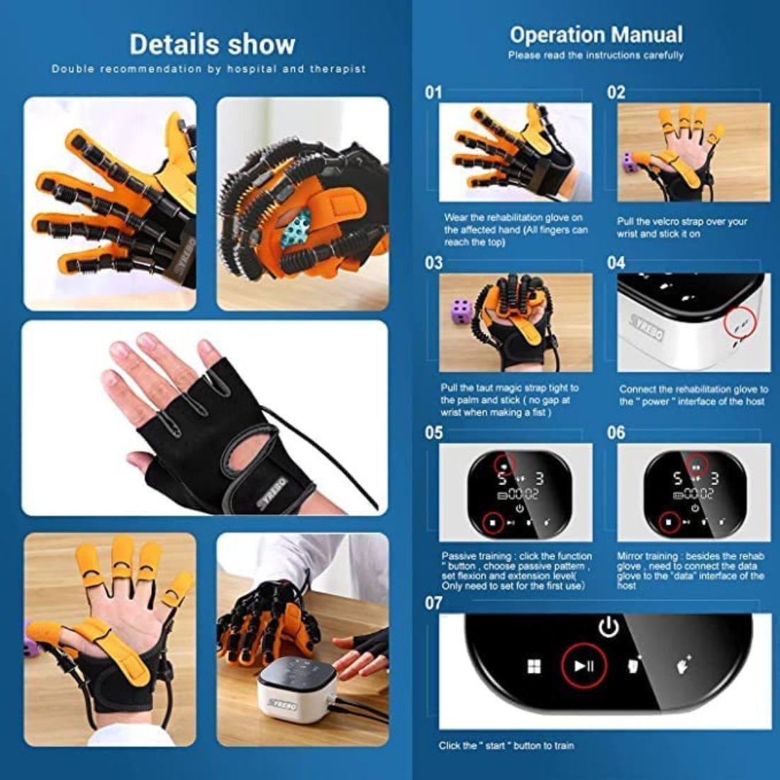 Robotic Hand Syrebo Hand rehabilitation Glove C11 ROBOTIC GLOVE