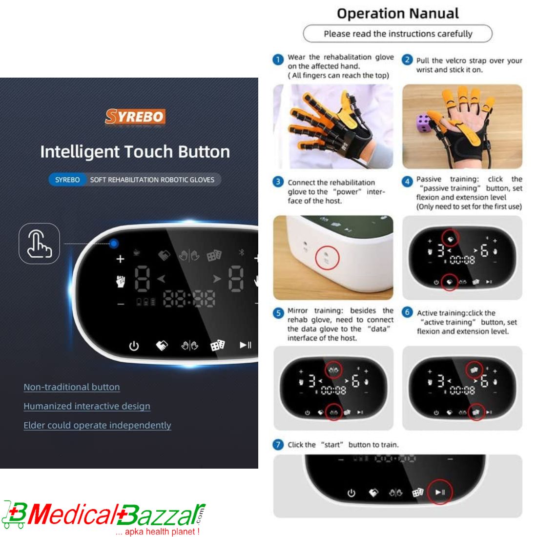 Robotic Hand Syrebo Hand rehabilitation Glove C11 ROBOTIC GLOVE