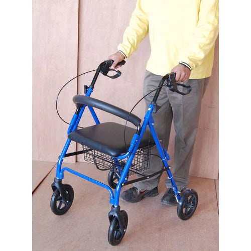 acco Rollator with Seat, Back-Support & Brakes