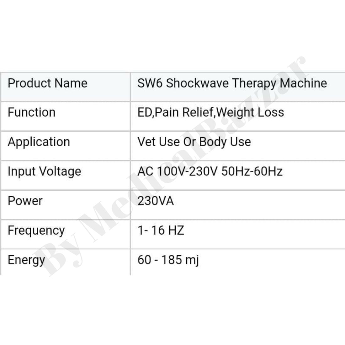 acco Shockwave Therapy Machine (Table Model)