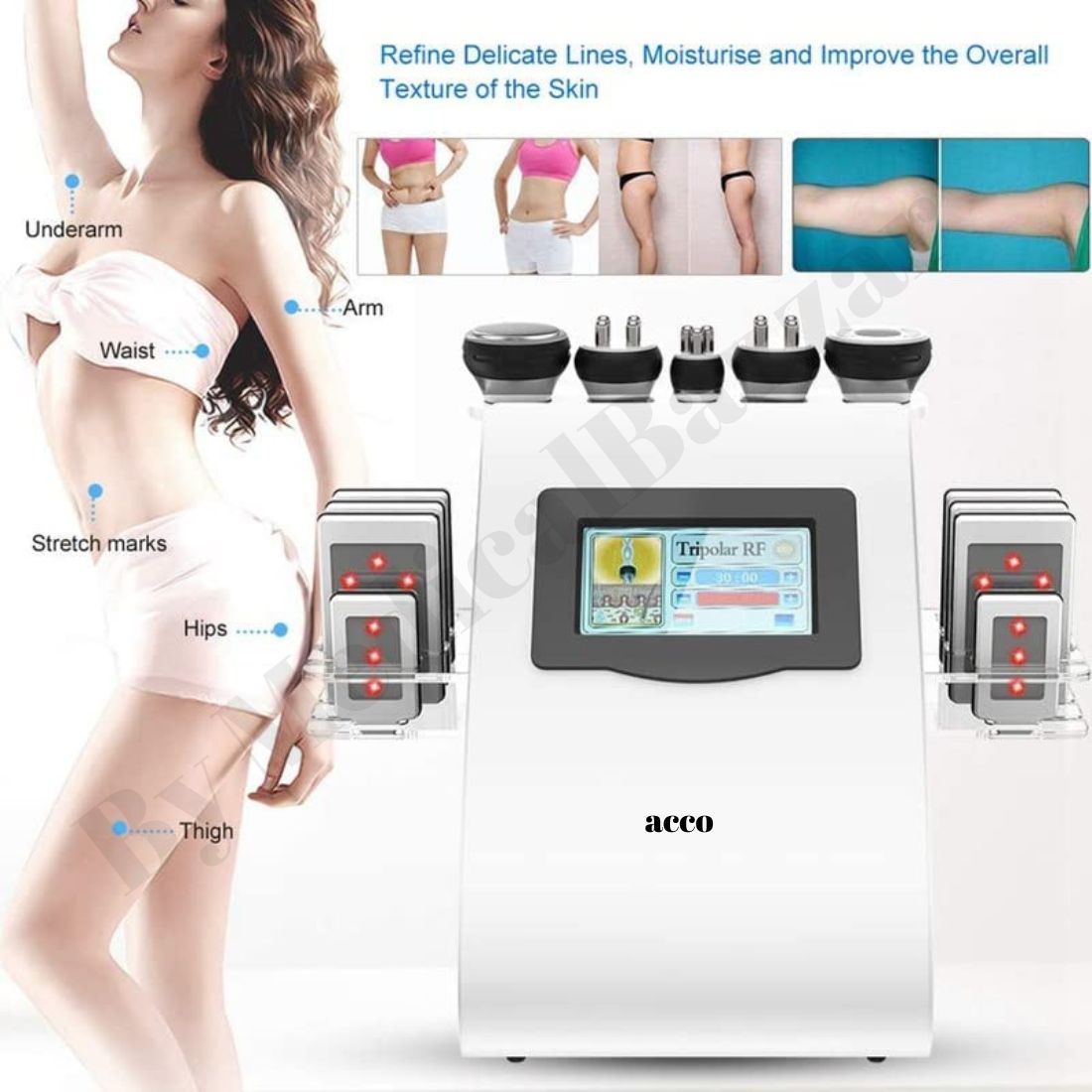 acco 6 in 1 Vacuum Cavitation RF Slimming & Beauty Machine