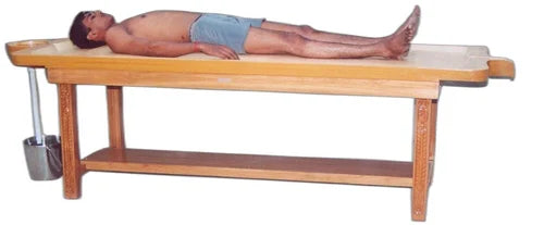 Wooden TRADITIONAL MASSAGE cum SHIRODHARA TABLE