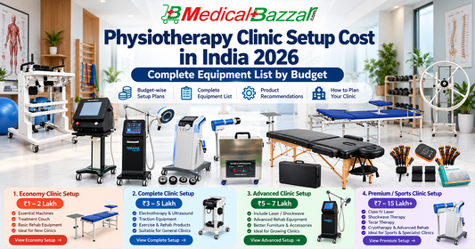 Physiotherapy Clinic Setup Cost in India 2026 - MedicalBazzar equipment list by budget