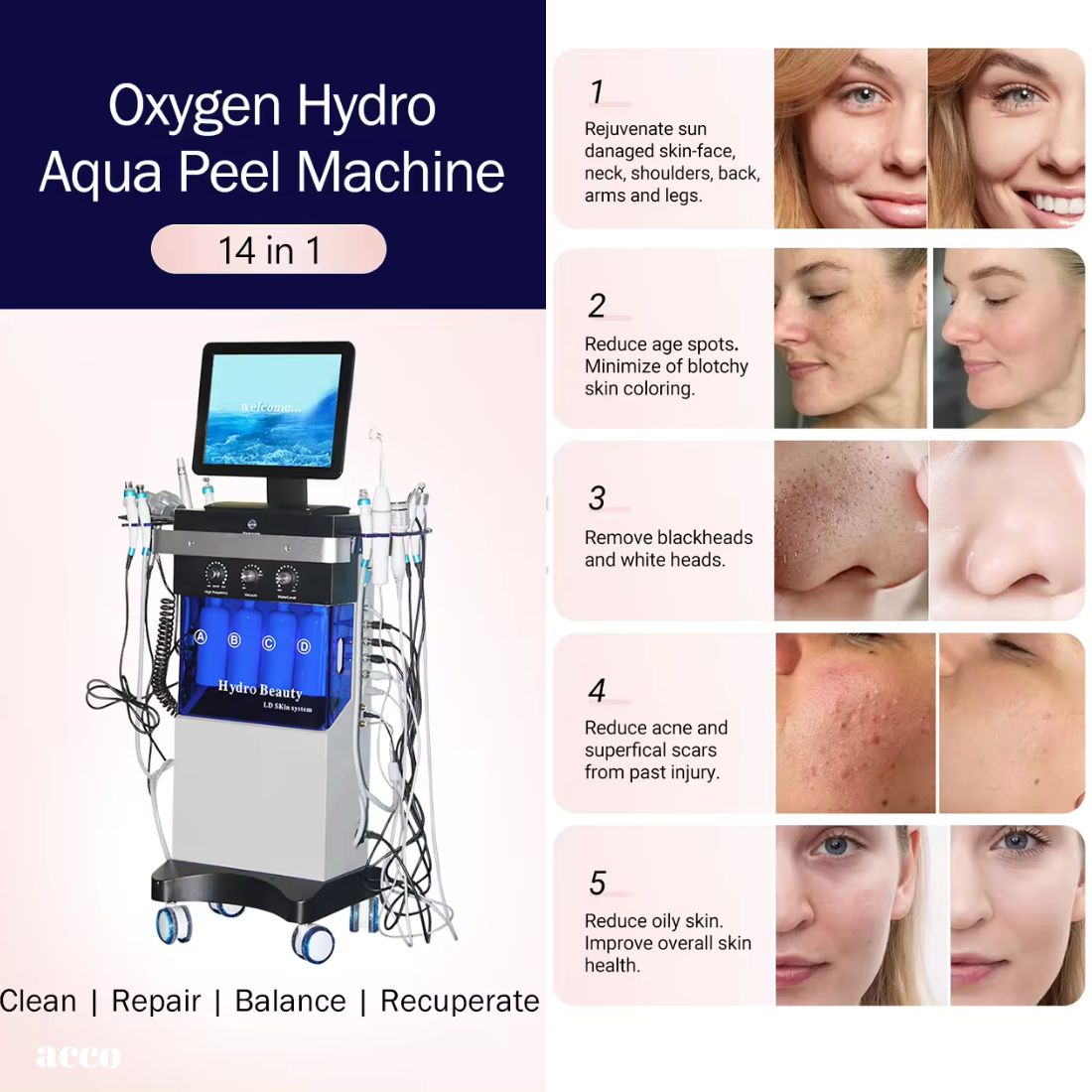 14 in 1 Hydro-facial Beauty Machine
