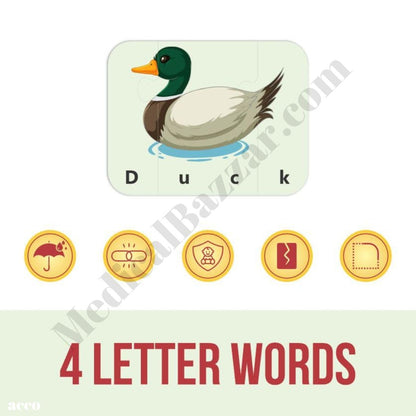 SpeechGears 4 Letter Words Puzzle