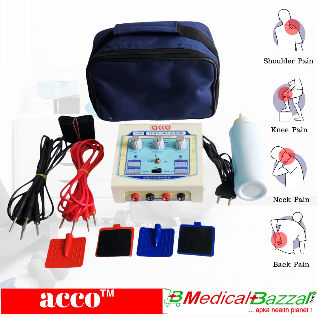 acco Tens Machine 2 Ch with Muscle Stimulator