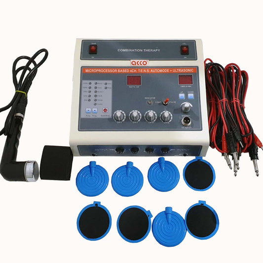 Tens 4 Channel With Ultrasound Therapy 1 Mhz 2 in 1 Combo