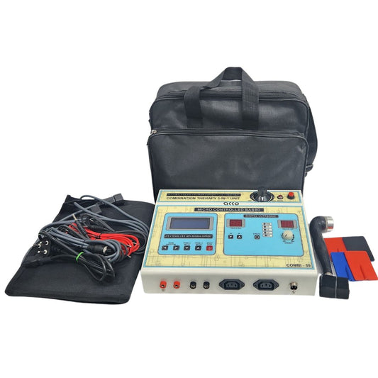 acco 5 in 1 (IFT+MS+TENS+US) with Deep Heat 2Pads- Combo Machine