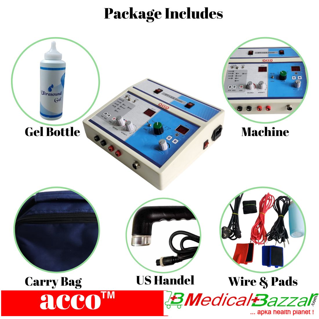 acco COMBO (Interferential Therapy+Ultrasound Therapy 1Mhz)
