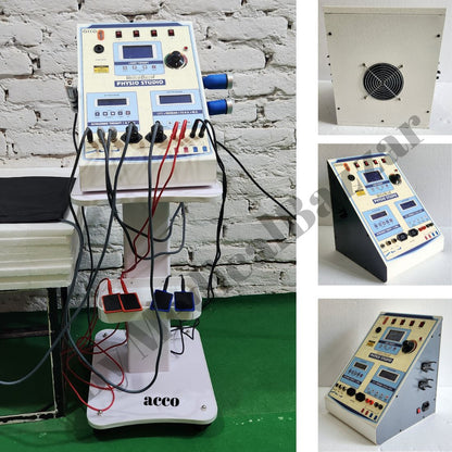 acco 7 in 1 COMBO (IFT+MS+TENS+Rus+US 1& 3Mhz) + Laser Therapy with Deep Heat Therapy Unit