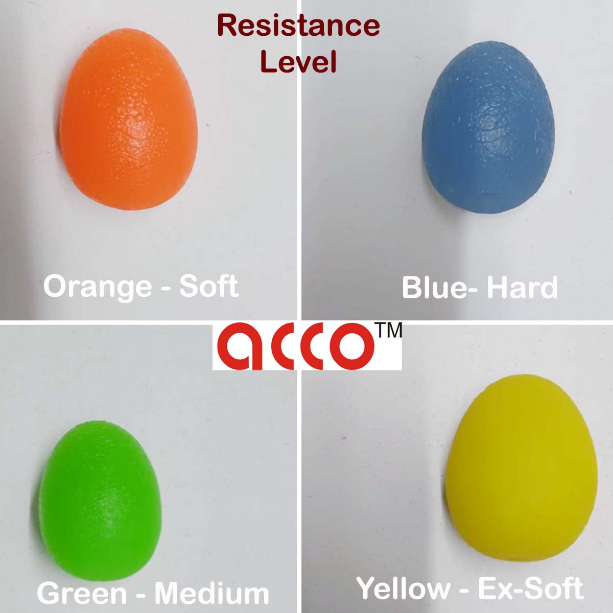 acco Egg Shape Hand exercise Ball