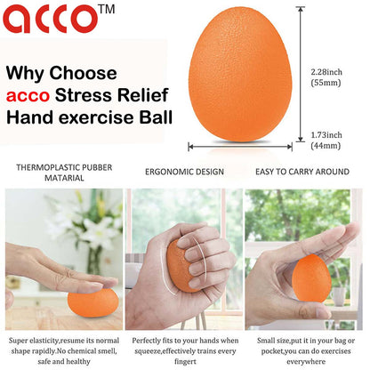acco Egg Shape Hand exercise Ball