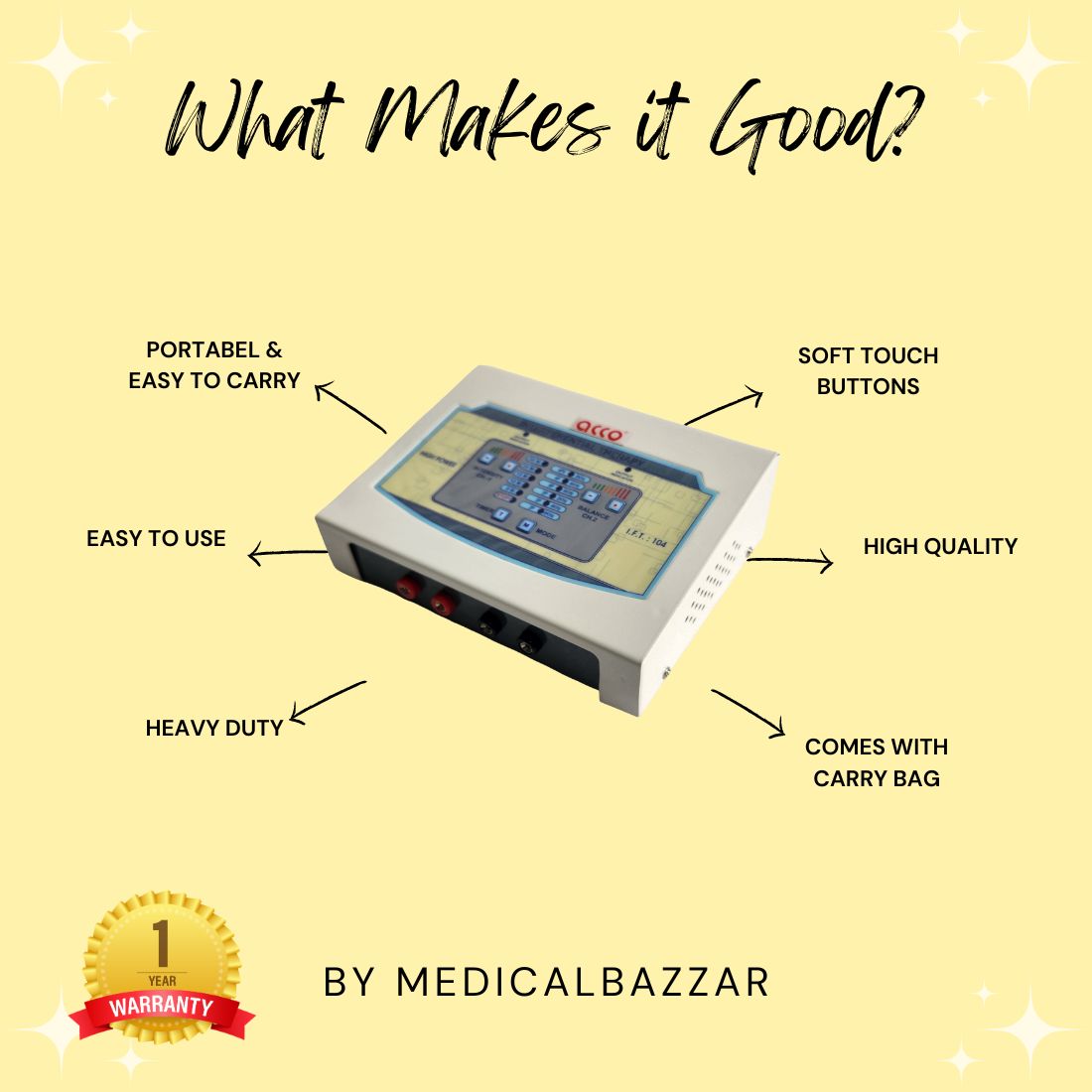 acco Interferential Therapy Machine /IFT104- MedicalBazzar