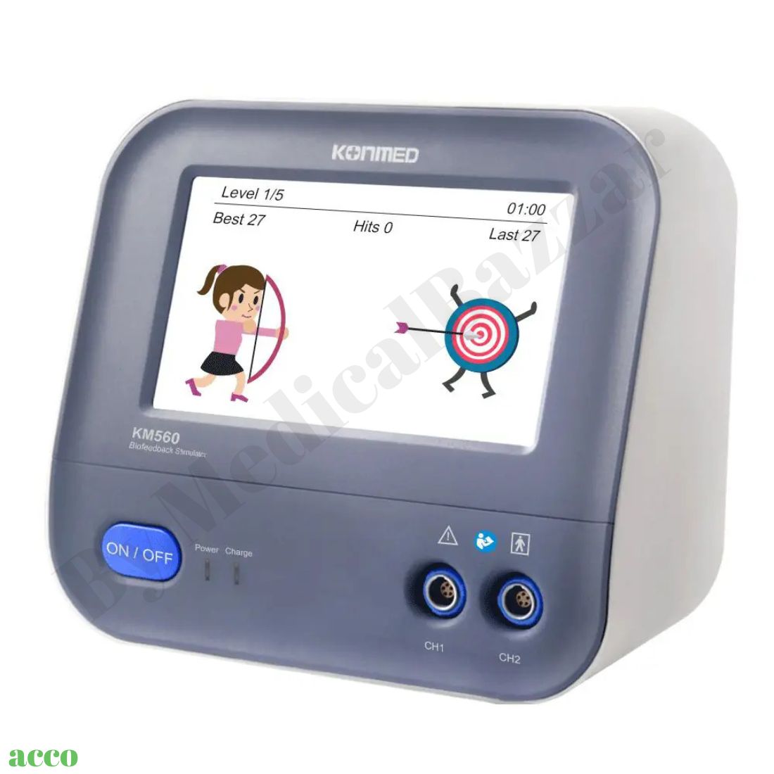 EMG Biofeedback Nerve and Muscle Stimulator with Pelvic & Anal Probe KM560