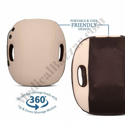 Back Massager 12 Deep Kneading Rollers