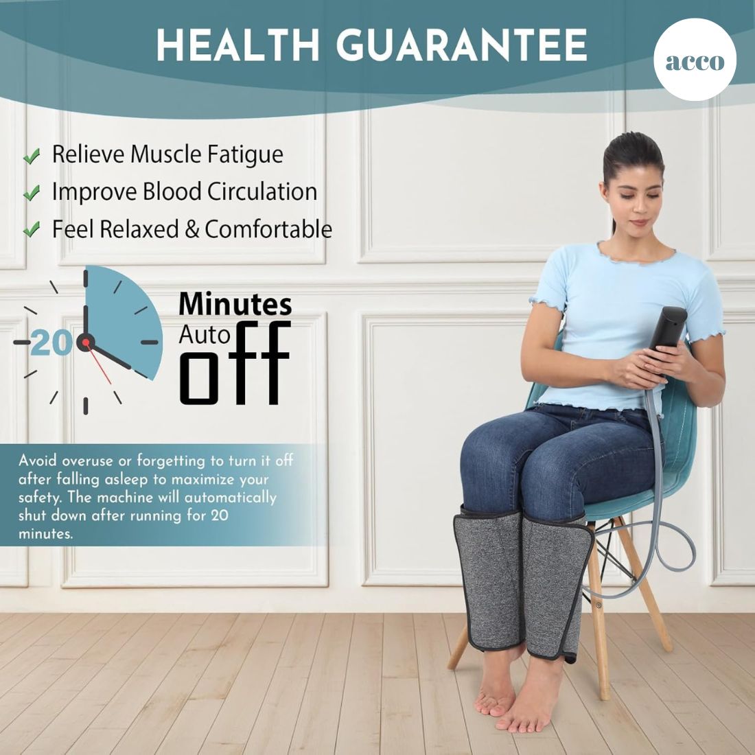 Air Pressure Leg & Calf Massager with Heat