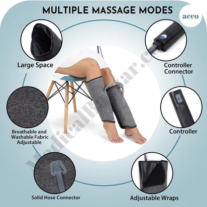 Air Pressure Leg & Calf Massager with Heat