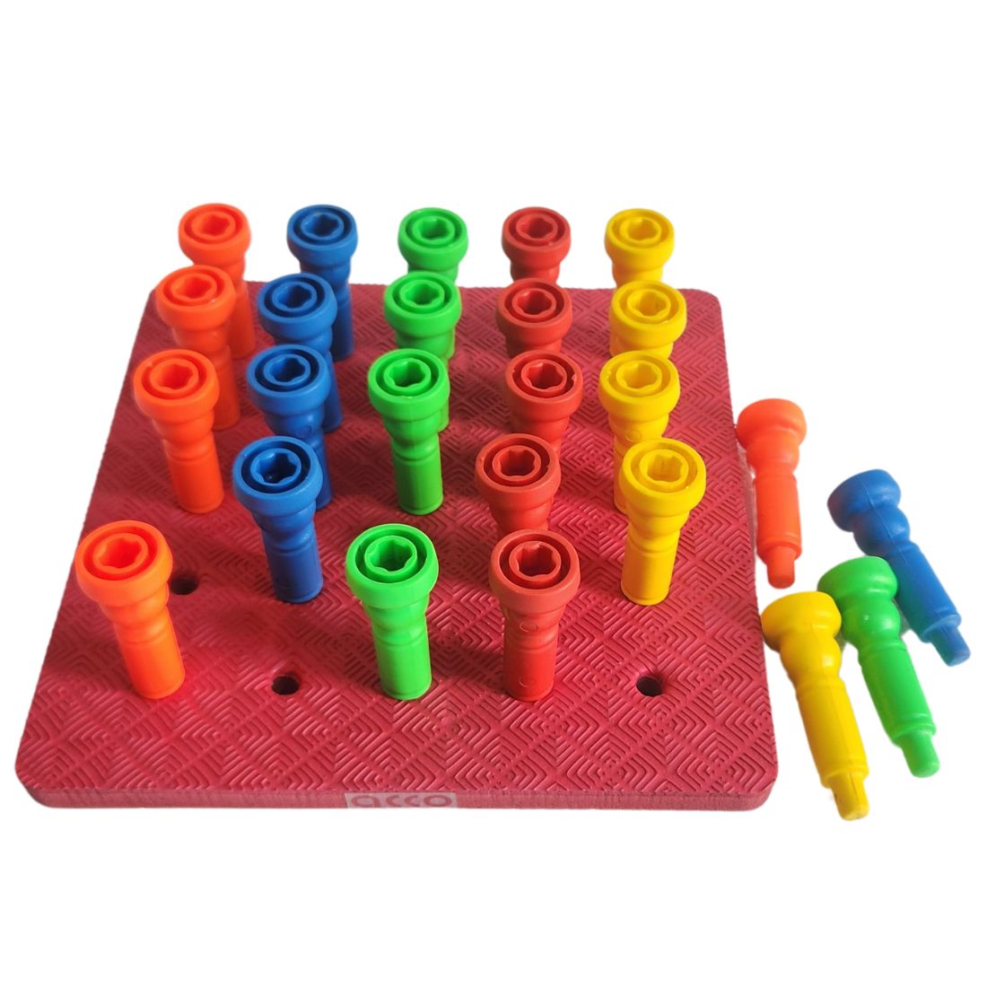 Peg Array Buy acco Five Peg Board Set With 25 Pegs (EVA Board) - MedicalBazzar