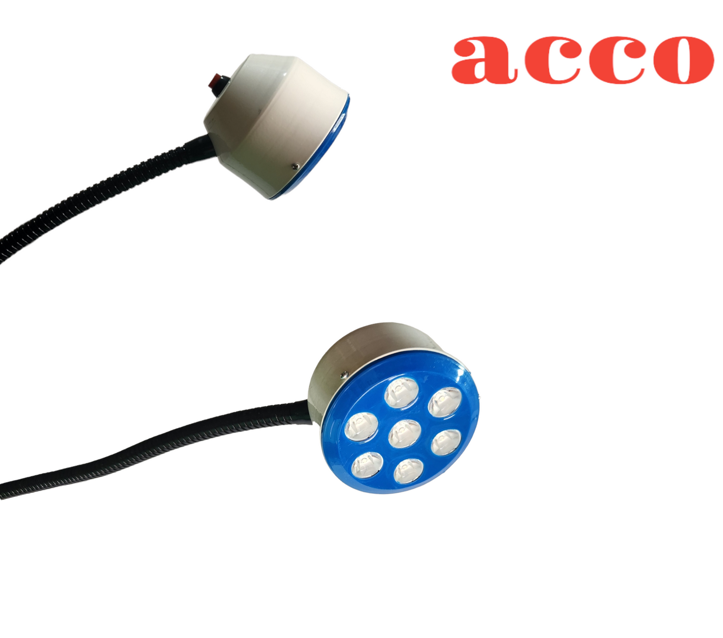acco Examination OT Light with 7 Led Mobile 25000 LUX Glass Examination OT Light (White)