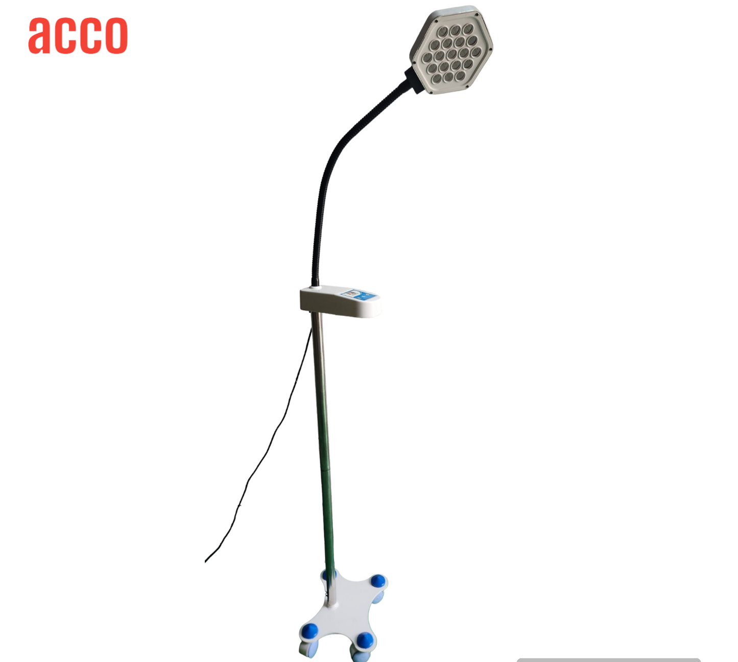 acco Examination OT Light with 19 Led Mobile 60000 LUX Glass Examination OT Light (White)