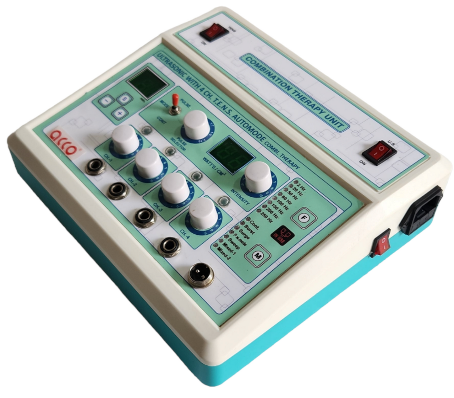 acco Ultrasound Therapy 1 Mhz with 4 Channel Tens Machine