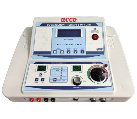 acco Advance 5in1 COMBO (IFT+MS+TENS+US) with Deep Heat Therapy Unit