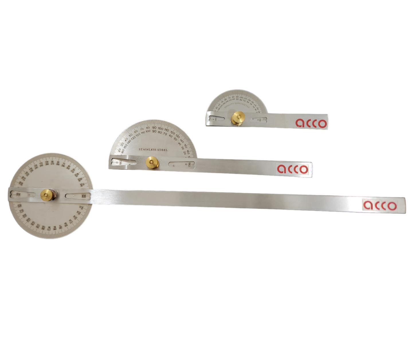 acco Metal Goniometer For Range Of Motion Set of 3