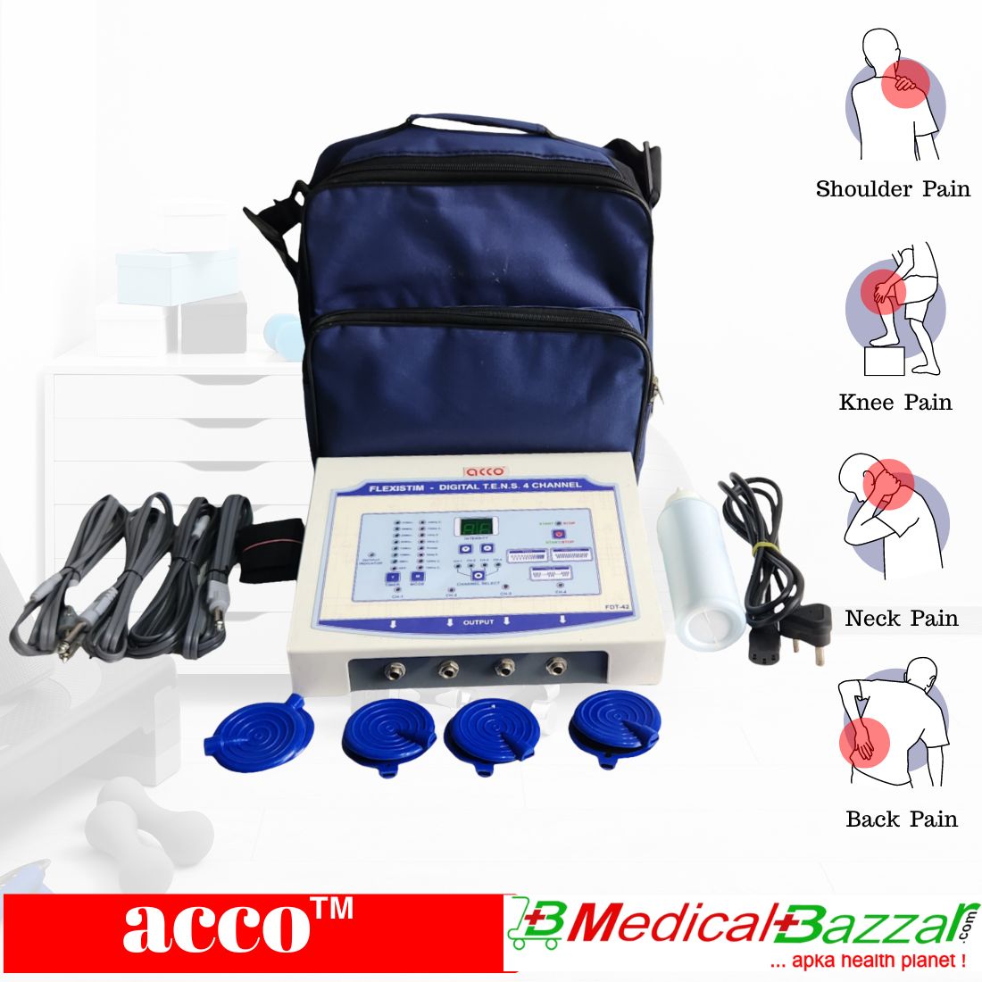 acco Advance Tens Machine 4 ch for physiotherapy