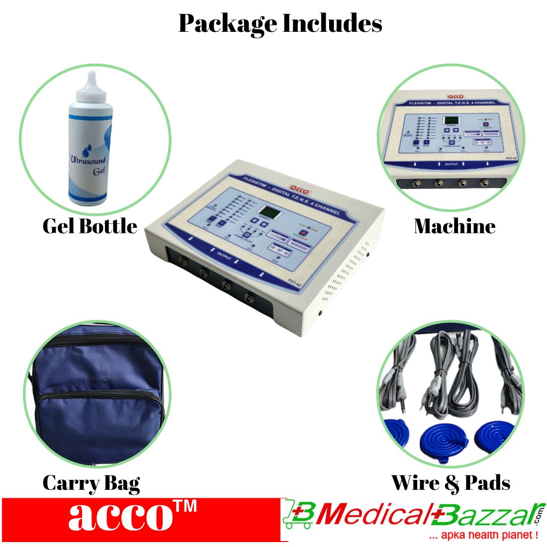 acco Advance Tens Machine 4 ch for physiotherapy